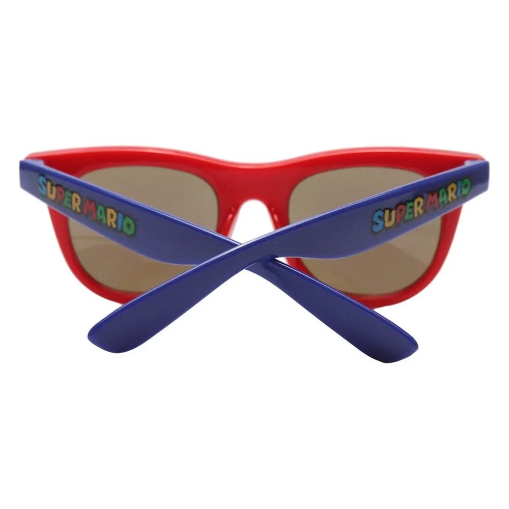 Nintendo Super Mario Brothers Classic Wayfare Style Kids Sunglasses Red and Blue